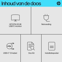 HP E-Series E27k G5 4K USB C | 27 inch | 4K